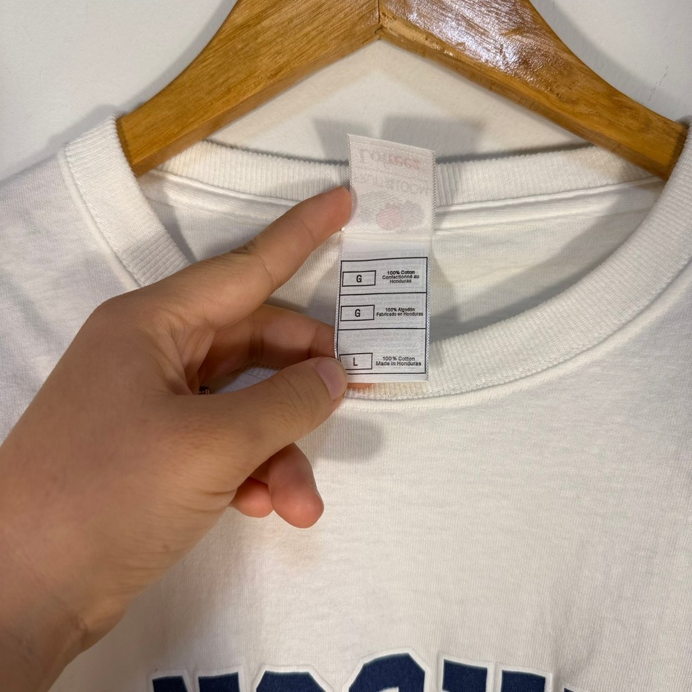 Fruit of the Loom Vancouver Canada Long Sleeve T-Shirt White Large Lofteez Tee - Picture 4 of 9